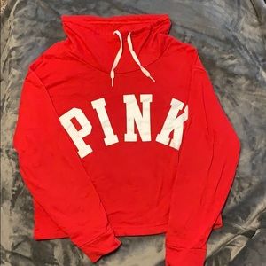 PINK Long-Sleeve Cowl Neck XS